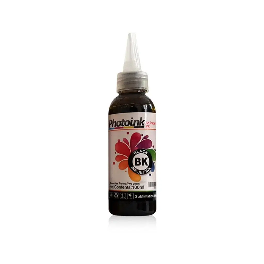 Süblimasyon-Transfer Baskı için 100ml Siyah Mürekkep