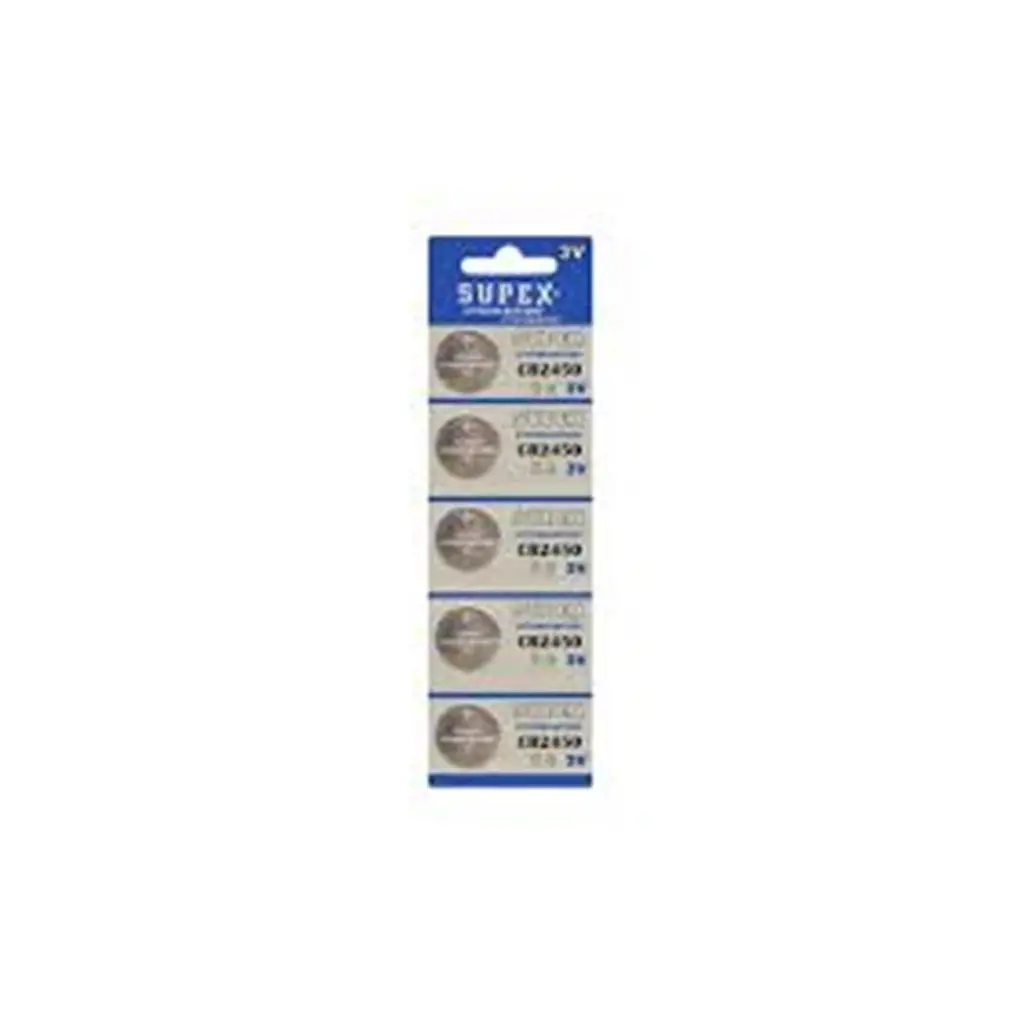 Supex CR2450-C5 3V Lityum Düğme Pil 5'li Paket