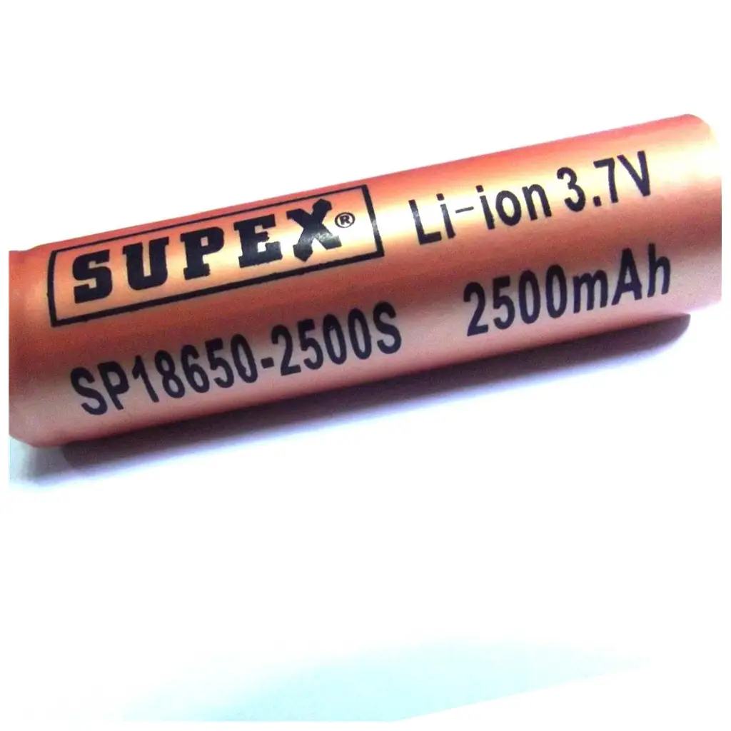 Supex ICR18500-1500MA 3.7V 3C Lityum ion Pil