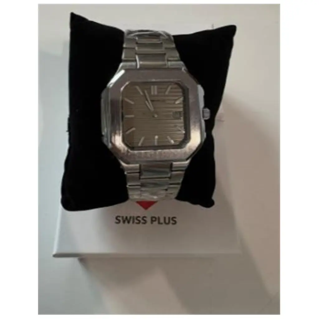Swiss Plus Man Watch Premium Seri Model-6 RS23146 Beige-Silver(Kol Saati)