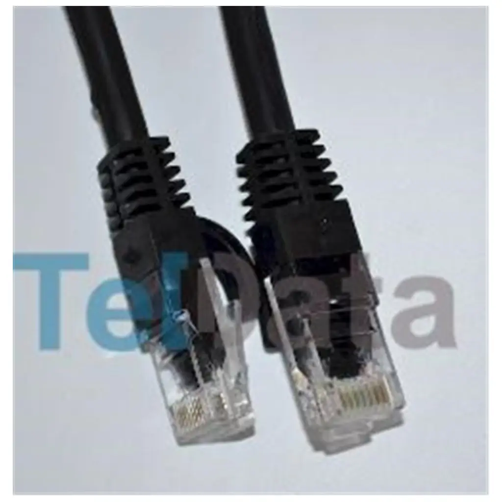 Teldata TLD-030S Cat6 0.30MT Siyah Utp Patch Kablo