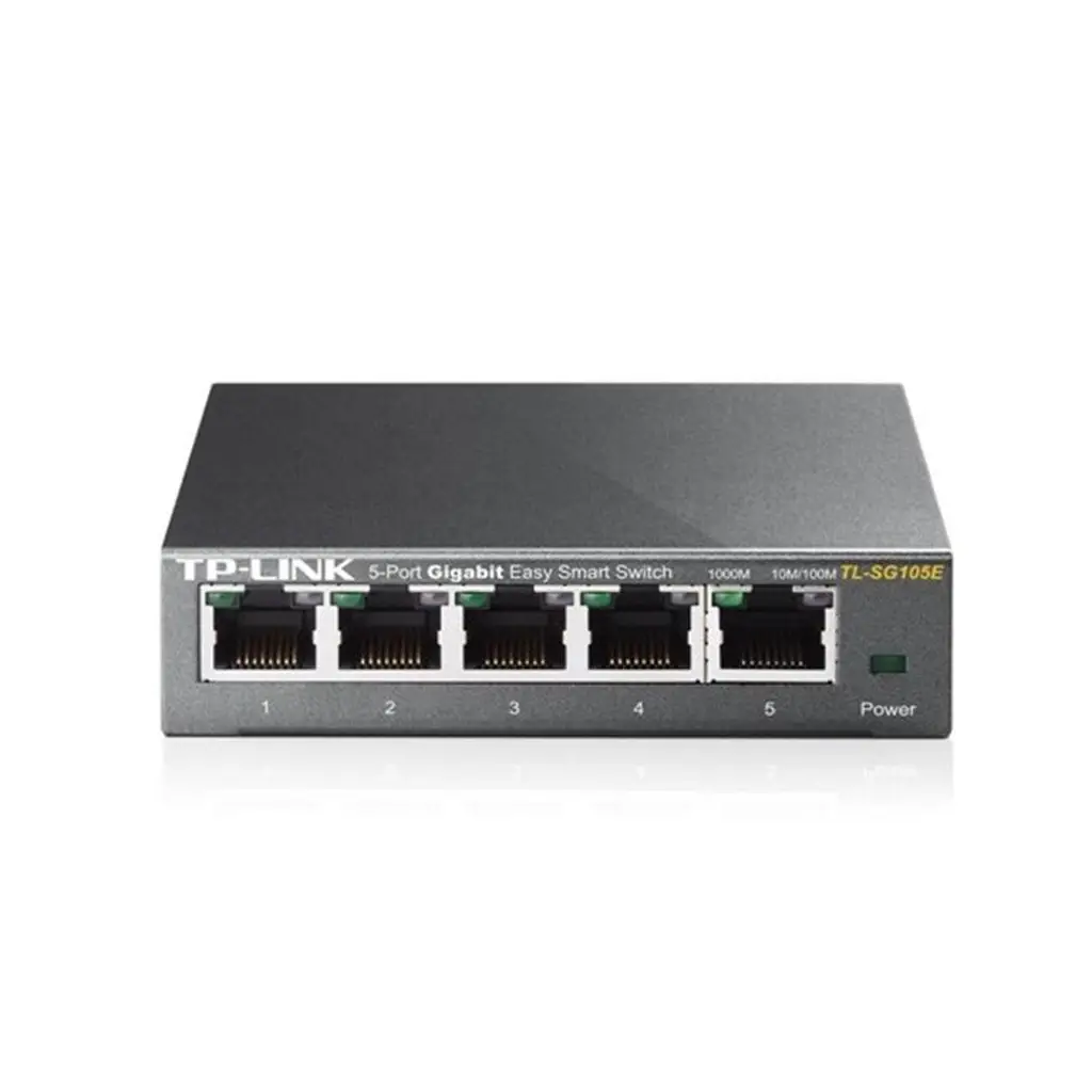 Tp-Link TL-SG105E 5 Port 10-100-1000 Mbps Easy Smart Switch Çelik Kasa