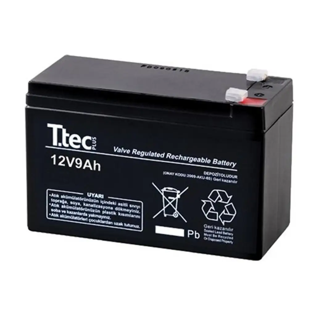 Ttec 12V 9AH Bakımsız Kuru Akü