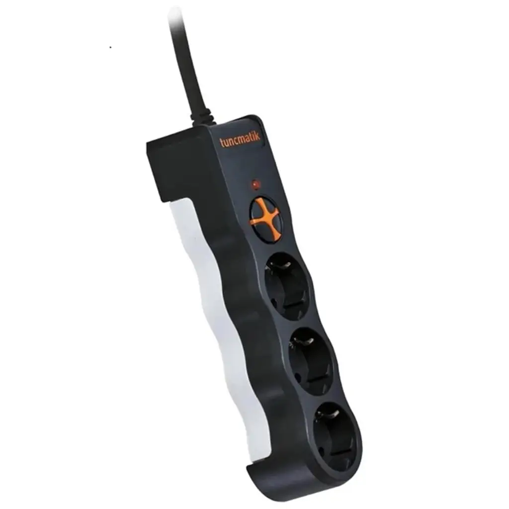 Tunçmatik TSK19010 3li Enerji Koruma Powersurge Siyah 1050 JOULE