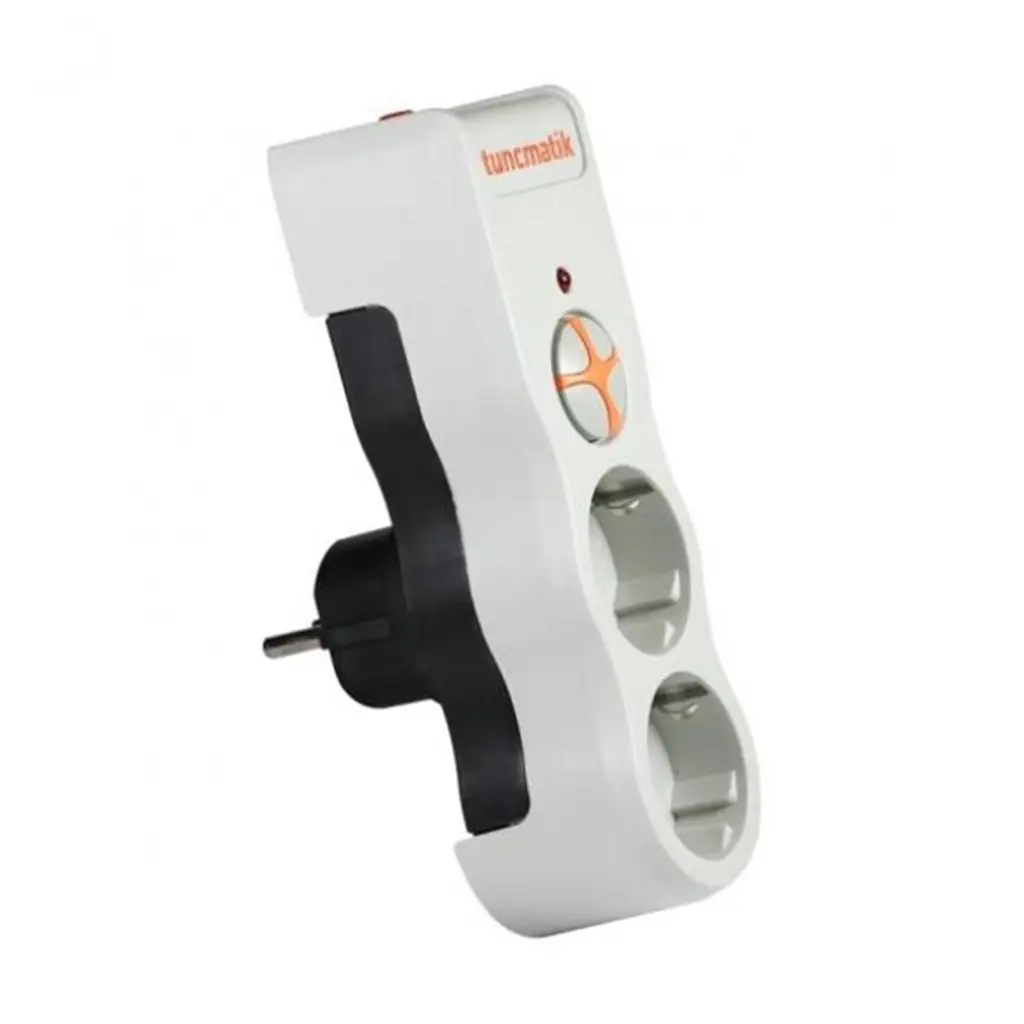 Tunçmatik TSK19021 Powersurge2 Enerji Koruma Prizi 2li 1050 Joule Beyaz