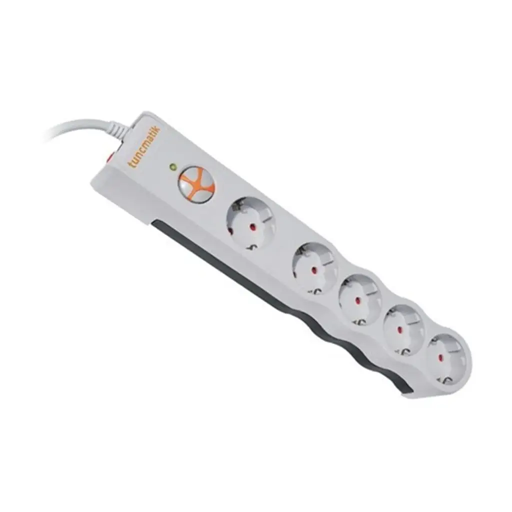 Tunçmatik TSK6134 Powersurge 5'Li 1050 Joule Beyaz