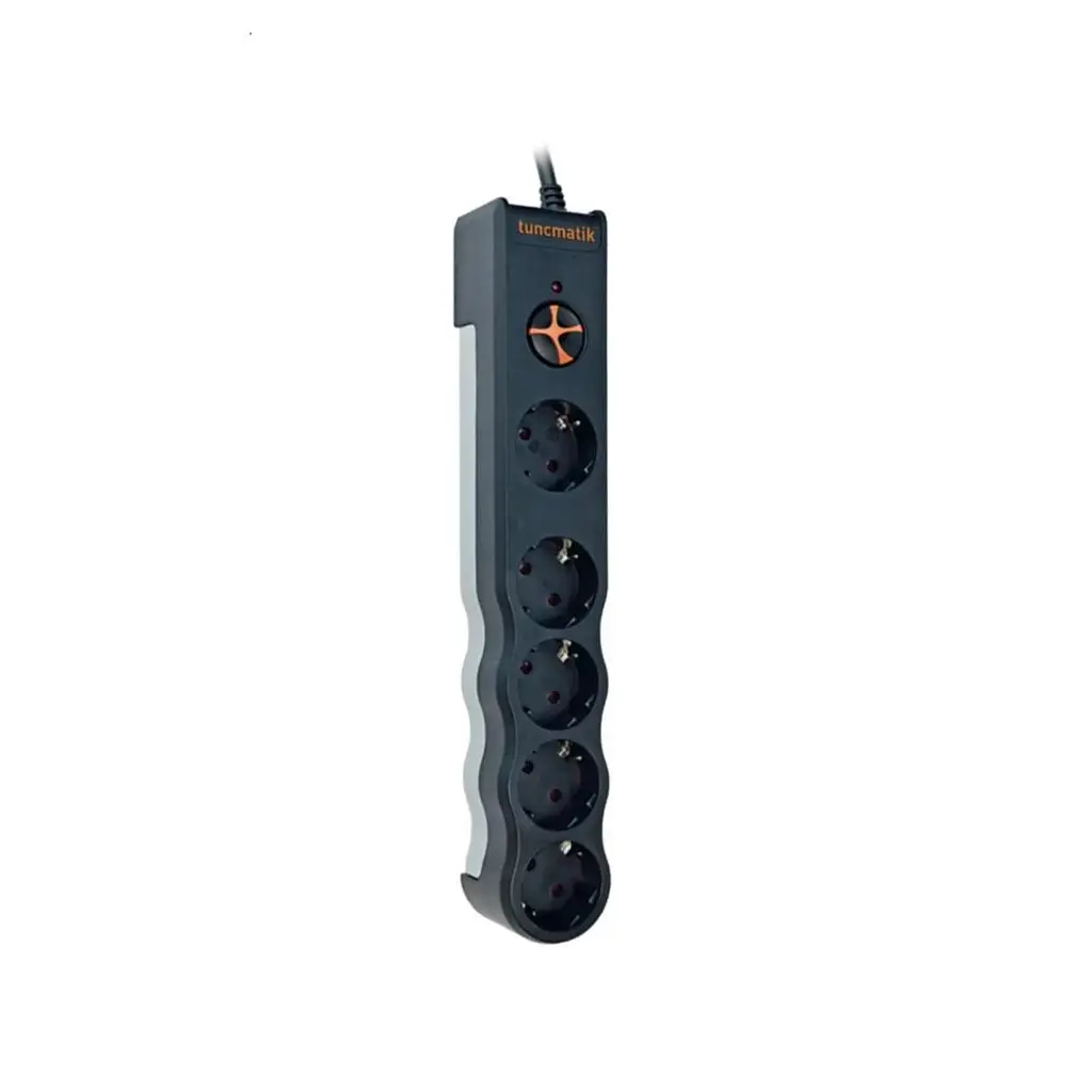 Tunçmatik TSK6136 Powersurge 5'lı Siyah 1050 Joule