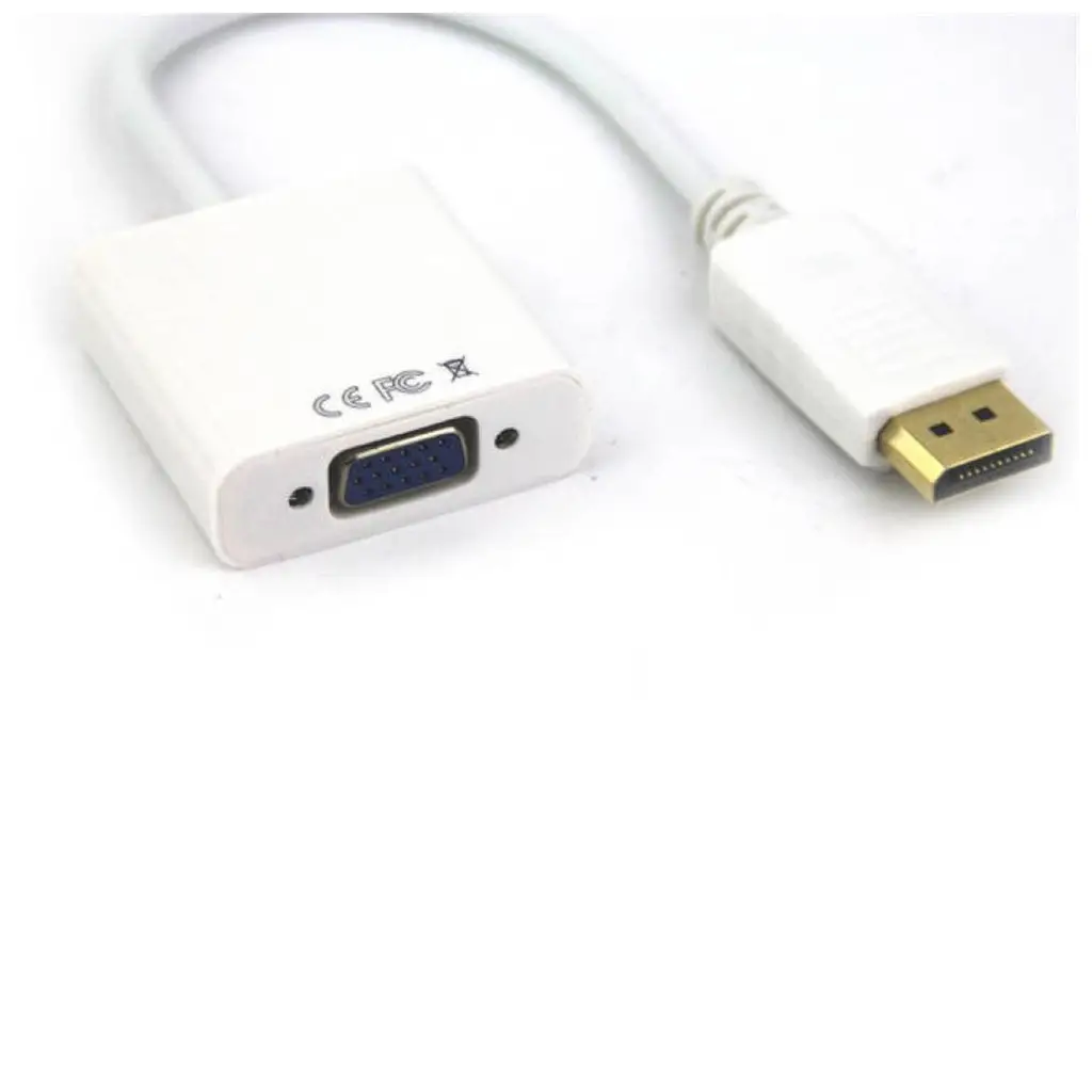 Vcom CG603-0.15 Beyaz Display Port Erkek To Vga Dişi Dönüştürücü