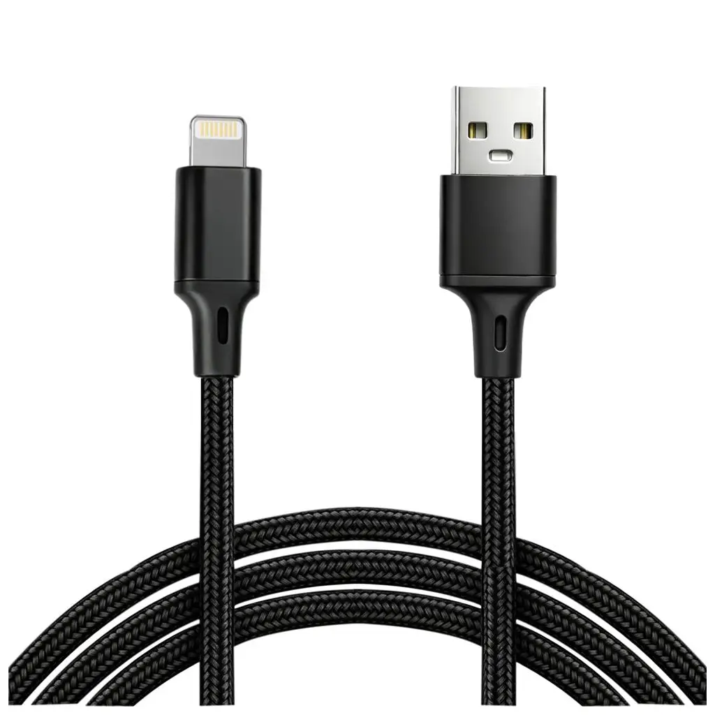 Vcom CU253 Lightning to USB 3m 10W (5V-2A) Örgülü Şarj Kablosu