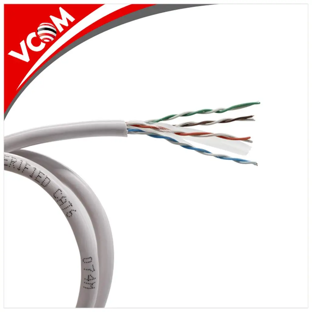 Vcom NC614-305 Utp Cat6 23 AWG 0.57CCA 305MT Gri Kablo