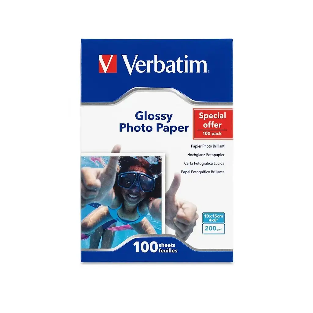Verbatim 45012 10x15 cm Parlak Fotoğraf Kağıdı 200 gr 100 Yaprak
