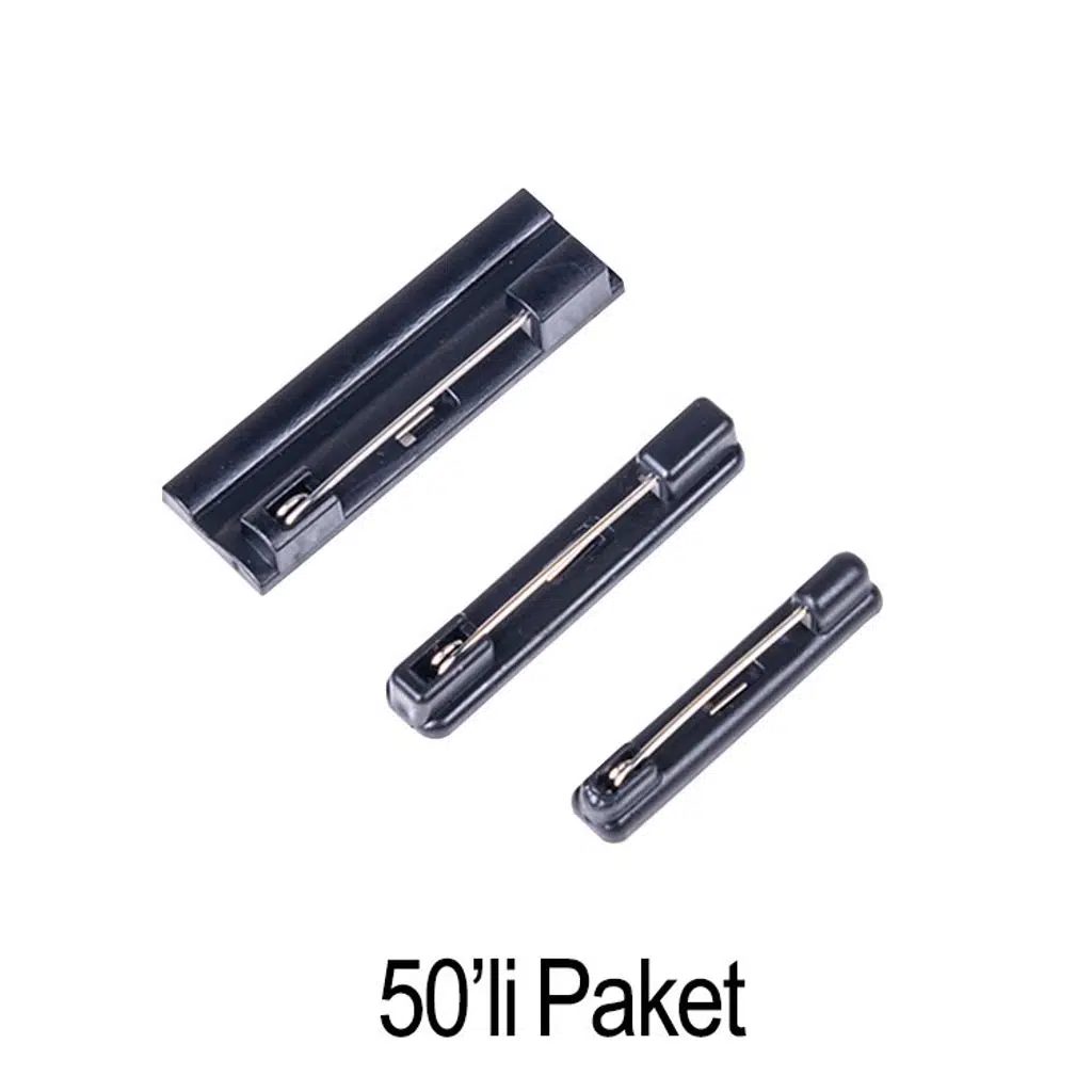 Yaka Kartı İğnesi - 50'li Paket