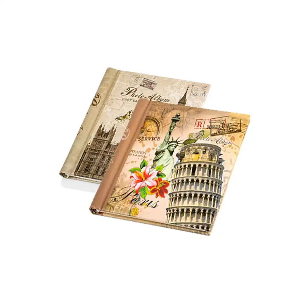 Yapışkanlı 20 Yaprak Nostaljik Fotoğraf Albüm - 24x29cm
