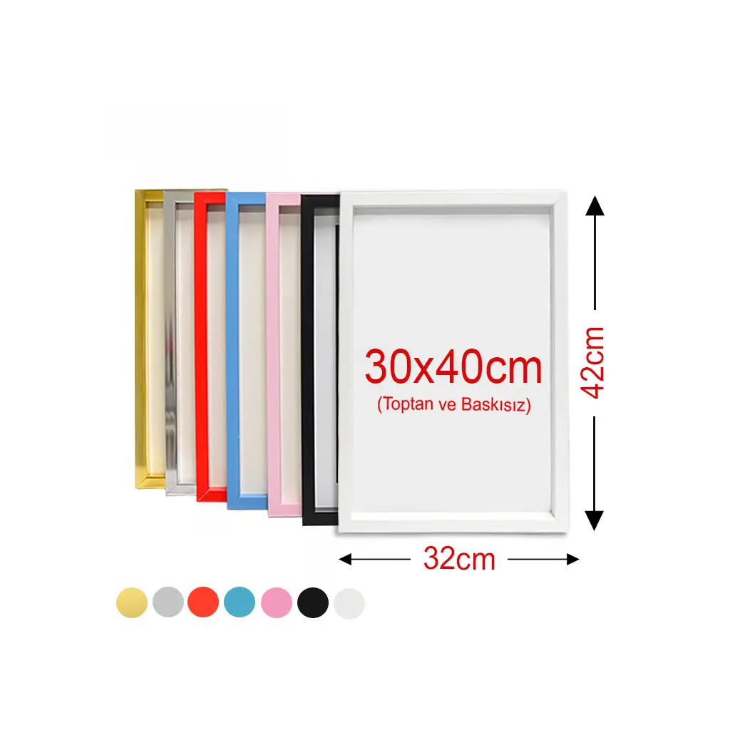 Yapışkanlı Sök Tak Çerçeveler 30x40cm - 2'li Paket