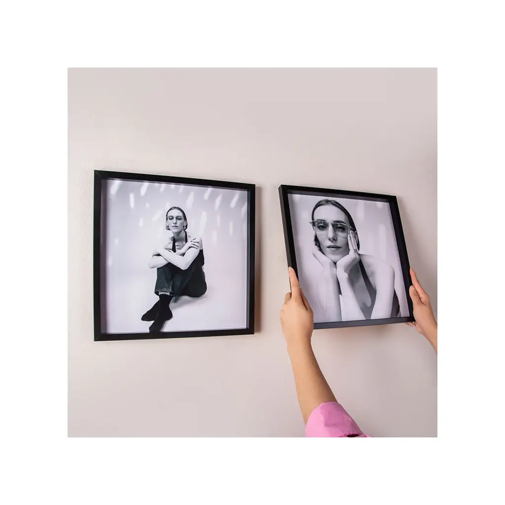 Yapışkanlı Sök Tak Kare Çerçeveler 30x30cm - 2'li paket