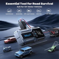 UTRAI Jstar JS9 15000mAh 4 in 1 Jump Starter+Lastik Şişirme Pompalı Taşınabilir Akü Takviye Kiti - 2