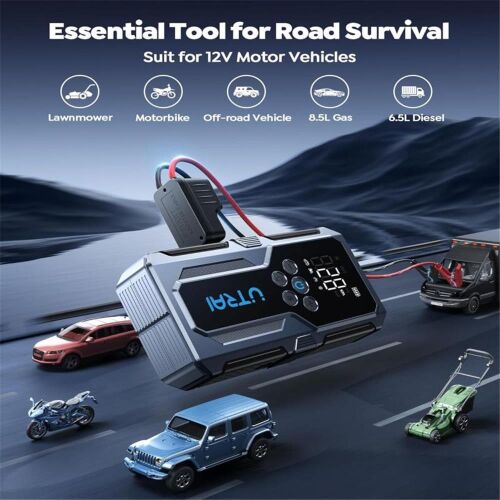 UTRAI Jstar JS9 15000mAh 4 in 1 Jump Starter+Lastik Şişirme Pompalı Taşınabilir Akü Takviye Kiti - ULTRAI (1)