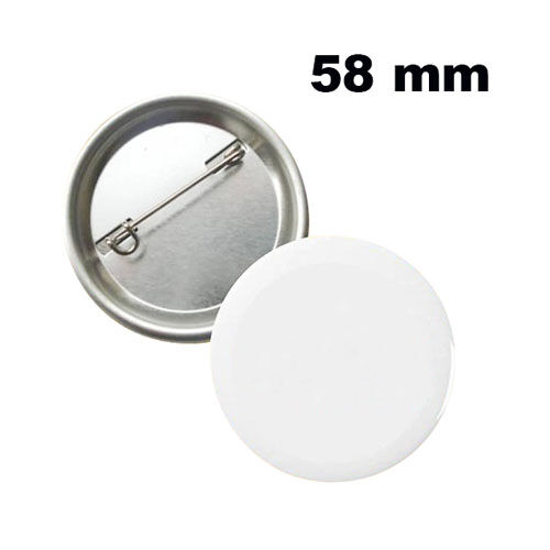 Uv Baskı İçin 58 mm İğneli Buton Rozet (50 adet) - OFİSOMİ-S (1)