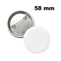 Uv Baskı İçin 58 mm İğneli Buton Rozet (50 adet) - 2