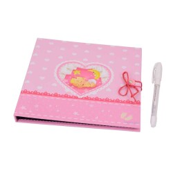 Uykucu Bebek Anı Defteri - Beyaz Kalem Hediyeli - 12