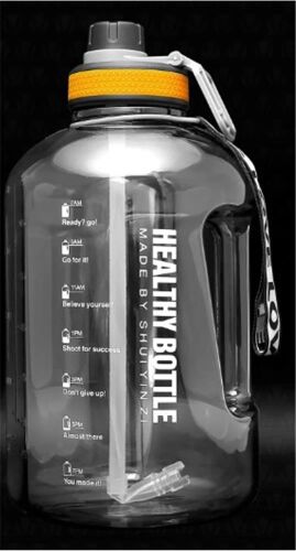 Valletta VLT1260 2.5lt Winta Motivasyonlu Sporcu Su Matarası Siyah Çantalı - VALLETTA