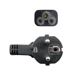 Vcom CE022-3.0 0.50MM2 Notebook 3.0MT Power Elektrik Kablosu - 2