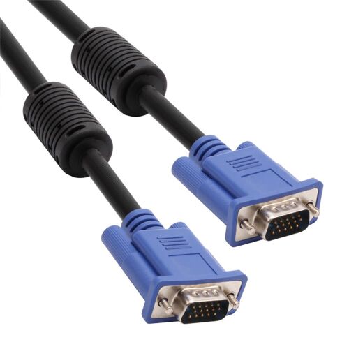 Vcom CG341AD-3.0 Mavi Konnektör Siyah 3MT Vga M-Vga M Kablo - 1