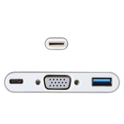 Vcom CU426M Type-C-M To Vga-F Usb 3.0-F Type-C-F Çevirici - 2
