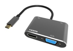 Vcom CU451 Type-C To Vga Hdmi Usb Type-C Çevirici - 1