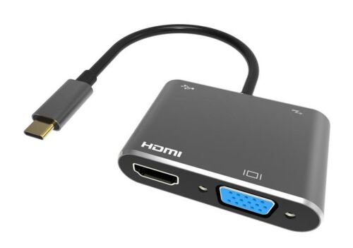 Vcom CU451 Type-C To Vga Hdmi Usb Type-C Çevirici - VCOM