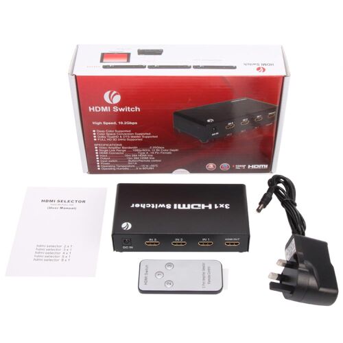 Vcom DD433 3-1 Port 1.4V 3D Metal Hdmi Switch - VCOM (1)