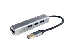 Vcom DH312A Usb 3.0 To USB3.0-3+RJ45 Çoklayıcı - 1