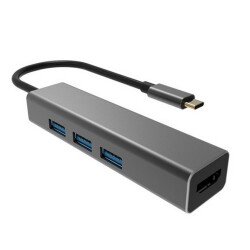 Vcom DH318 Type-C To Usb 3.0-3 Hdmi Çevirici - 1