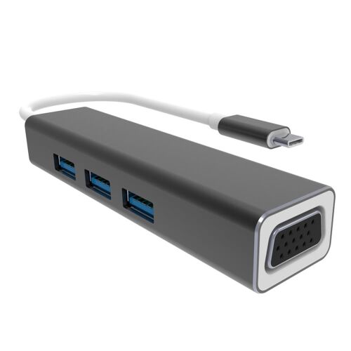 Vcom DH319 Type-C To Usb 3.0-3 Vga Çevirici - VCOM (1)