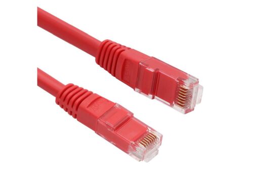Vcom NP611B-R-2.0 Cat6 2.0MT Kırmızı Utp Patch Kablo - VCOM