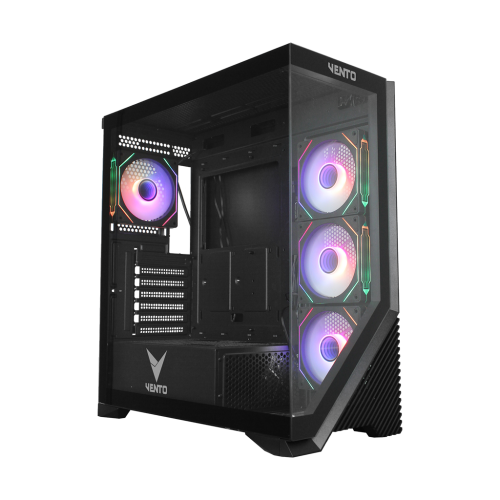 VENTO VG4202FLA ATX Tower, 850W 80+ Siyah, Temperli Cam, RGB, Mesh, ATX GAMING KASA - Vento