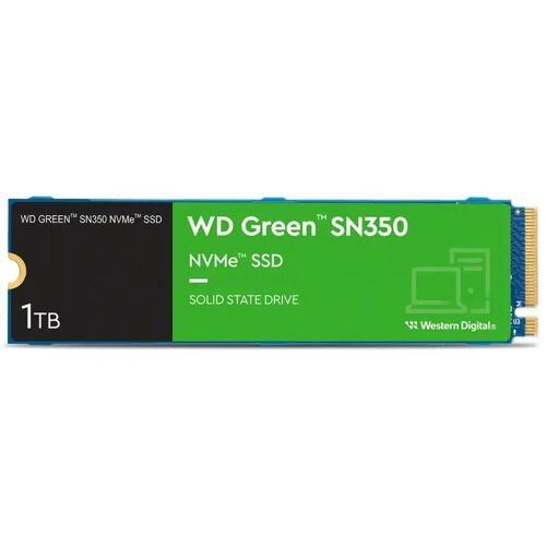 Wd 1TB Green SN350 WDS100T3G0C 3200-2500MB-s PCIe NVMe M.2 SSD Disk - 1