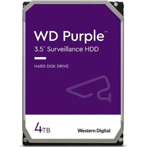Wd 4Tb 3.5 Purple WD43PURZ Sata3 5400RPM 64MB 7-24 Guvenlık Harddisk (Resmi Distribitör Ürünü) - WESTERN DIGITAL