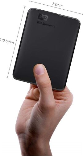 Wd 5TB Elements Portable External Hard Drive, USB 3.0 - WDBU6Y0050BBK-WESN Harici Harddisk - WESTERN DIGITAL (1)