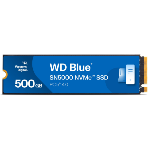 WD Blue SN5000, WDS500G4B0E, 500GB, 5000/4000, Gen4, NVMe PCIe M.2 2280, SSD - Western Digital