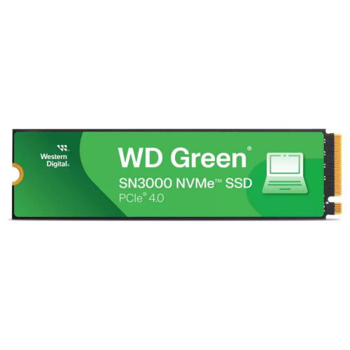 WD Green SN3000, WDS500G4G0E, 500GB, 5000/4000, Gen4, NVMe PCIe M.2 2280, SSD - Western Digital
