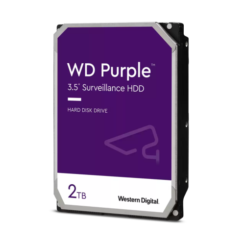 WD PURPLE, WD23PURZ, 3.5", 2TB, 256Mb, 5400 Rpm, 7/24 Güvenlik, HDD (Türkiye Distribütörü Garantili) - Western Digital