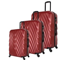 Wexta WX-400 3LÜ Set Kırmızı Valiz - 1