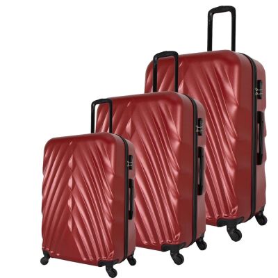 Wexta WX-400 3LÜ Set Kırmızı Valiz - 1