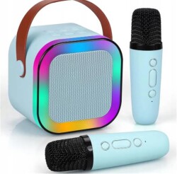 WowKids SY13 İki Mikrofonlu Mavi Karaoke Speaker - 1