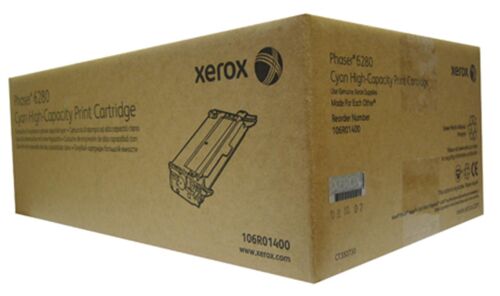 Xerox 106R01400 Phaser 6280 Yüksek Kapasite Cyan Mavi Toner 5.900 Sayfa - 1