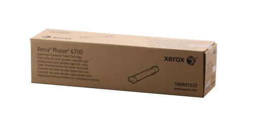 Xerox 106R01523 Phaser 6700 Yüksek Kapasite Cyan Mavi Toner 12.000 Sayfa - XEROX