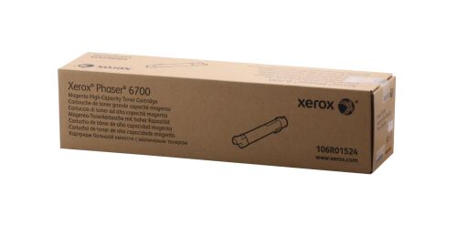 Xerox 106R01524 Phaser 6700 Yüksek Kapasite Magenta Kırmızı Toner 12.000 Sayfa - XEROX