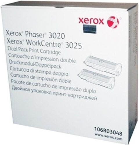 Xerox 106R03048 Phaser 3020-WC3025 Dual Pack Toner 2x1500 Sayfa - XEROX