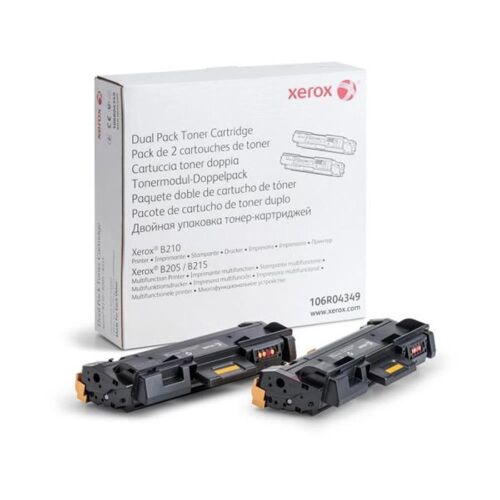 Xerox 106R04349 B210 B205 B215 Dual Pack Toner 6000 Sayfa - XEROX